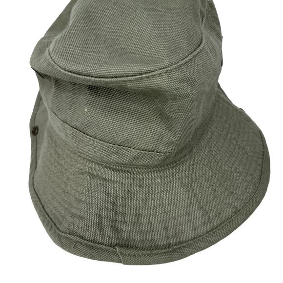 Teva Fishing Hunting Bucket Hat with Chin Strap Embroidered Logo Green One Size - Picture 6 of 11